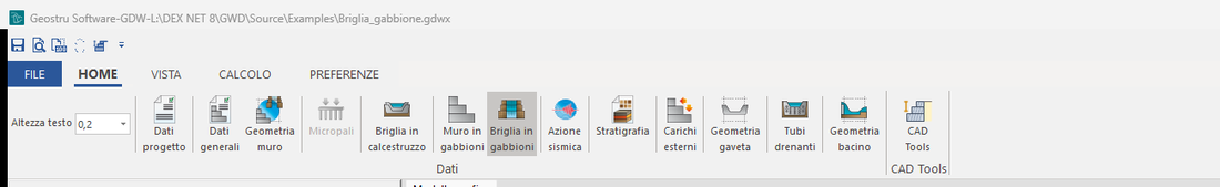 Il pulsante CAD Tools